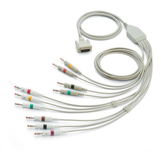 Cable de 10 Puntas para Electrocardiógrafos CP50, CP150 y AT-1 AHA Banana WELCH ALLYN - Imagen 1