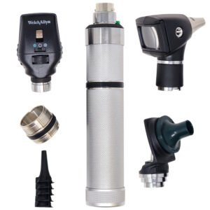 Estuche de Diagnóstico Recargable Halógeno 3.5 V con Oftalmoscopio Coaxial, Otoscopio 20000 y Rinoscopio WELCH ALLYN