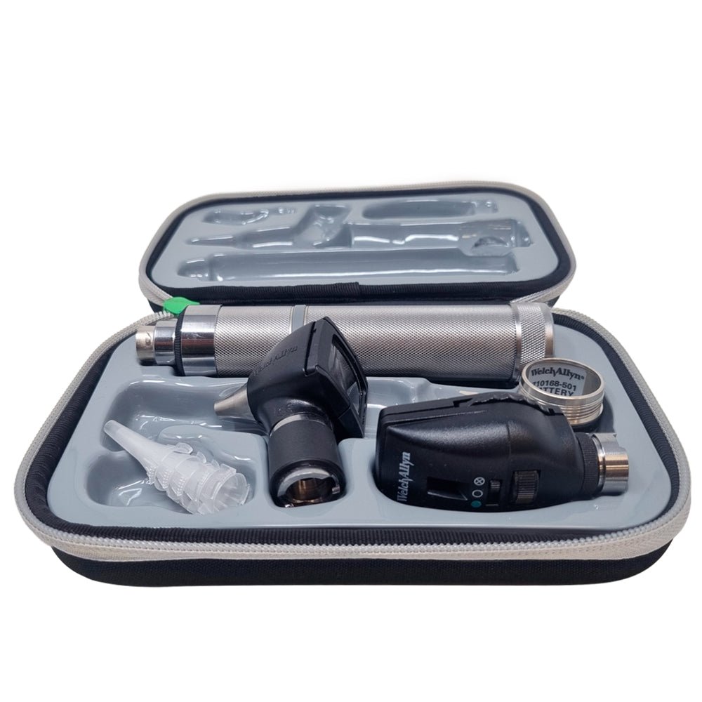 Estuche de Diagnóstico Recargable Halógeno 3.5 V con Oftalmoscopio Coaxial y Convertidor para Batería C WELCH ALLYN - Imagen 1